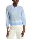 Peserico Alpaca & Wool-blend Sweater In Blue