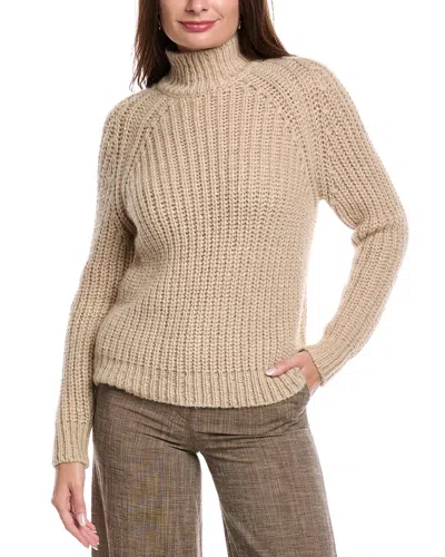 Peserico Alpaca & Wool-blend Sweater In Brown