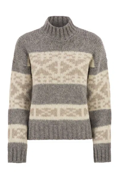 PESERICO PESERICO ALPACA, COTTON AND WOOL KNITWEAR