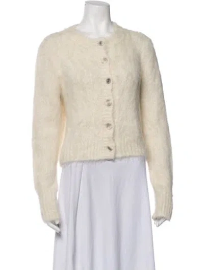 Pre-owned Peserico Alpaca Crew Neck Sweater In Neutrals
