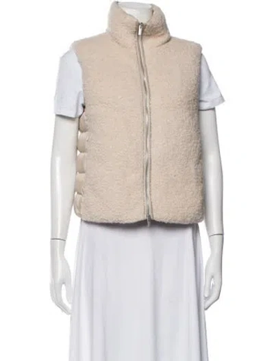 Pre-owned Peserico Alpaca Vest In Neutrals