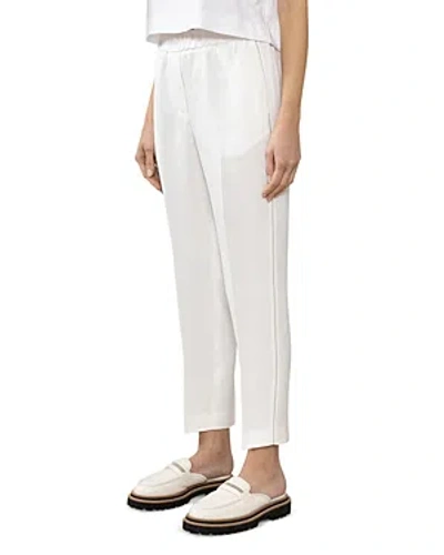 Peserico Ankle Pants In Plaster White