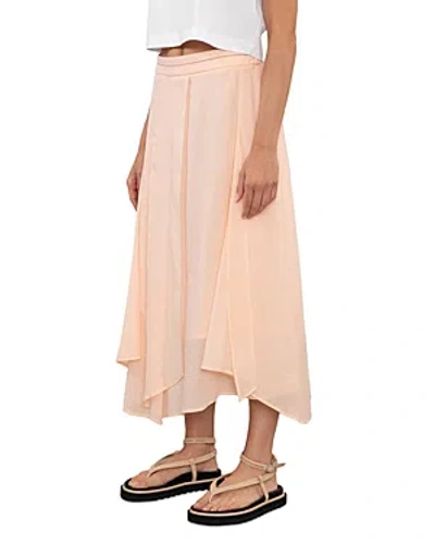 Peserico Asymmetrical Midi Skirt In Bellini