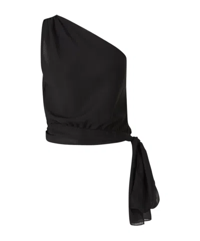 PESERICO PESERICO ASYMMETRICAL DRAPED BLOUSE