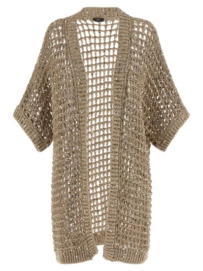Peserico 'aurea' Cardigan In Brown