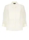 Peserico Aurea Ivory Silk Shirt