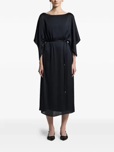 Peserico Aurea Midi Dress In Black