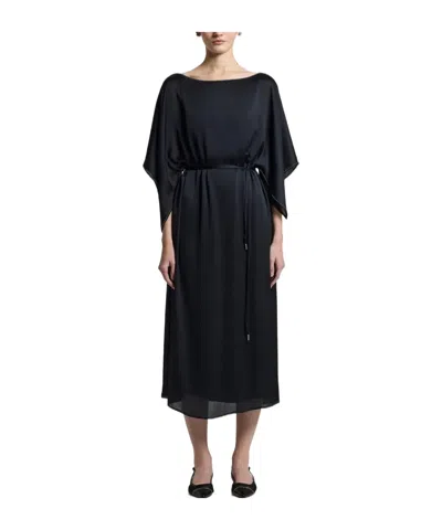 Peserico Aurea Midi Dress In Black
