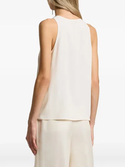 Peserico Aurea Sleeveless Top In Neutral