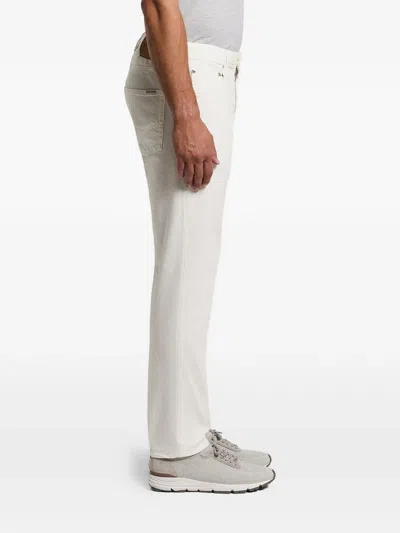 Peserico Back-patch Trousers In White