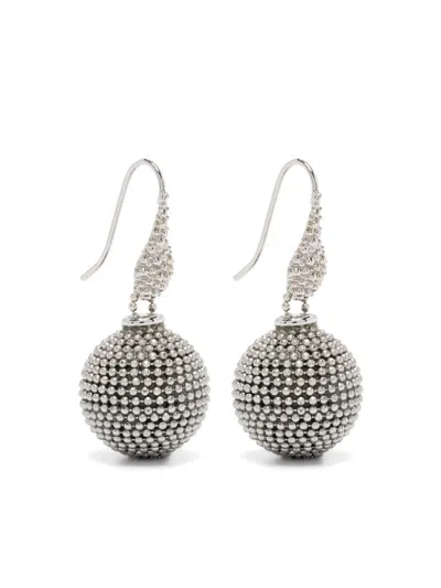 Peserico Ball Drop Earrings In 银色