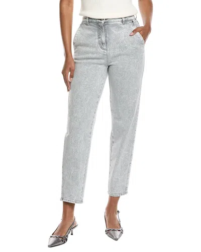 Peserico Barrel Leg Jean In Gray