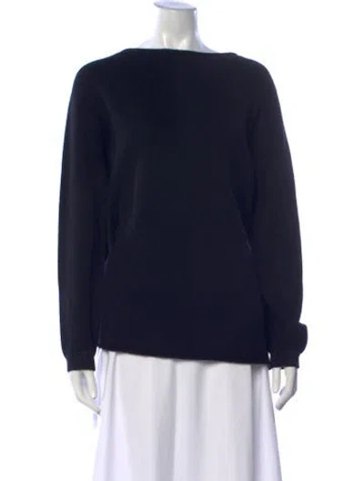 Pre-owned Peserico Bateau Neckline Sweater In Blue