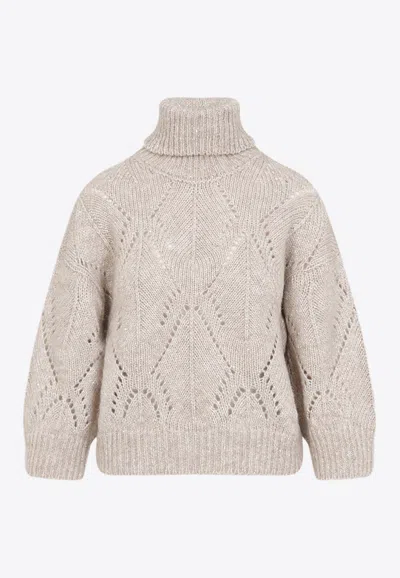 PESERICO HIGH-NECK KNITTED SWEATER