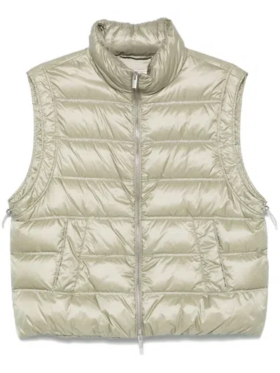 Peserico Bead-detail Gilet In Green