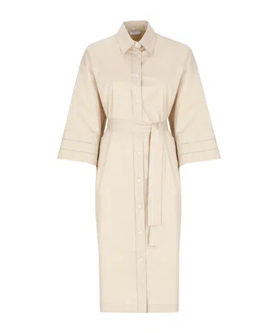 PESERICO PESERICO BELTED SHIRT DRESS
