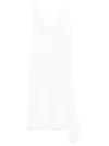 Peserico Bead-detail Midi Dress In White