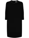 Peserico Midi Dress In Black