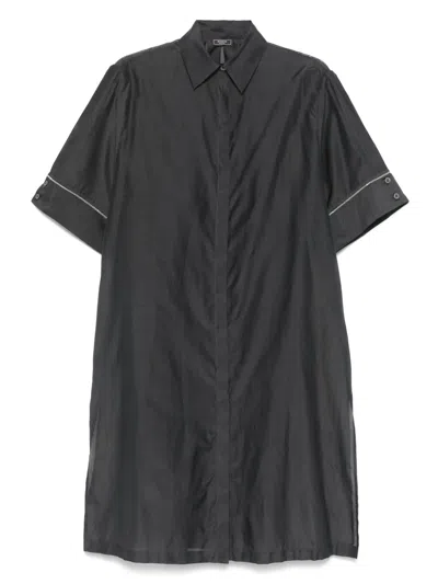 Peserico Bead-embellished Shirt In Grey