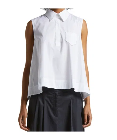 Peserico Bead-embellished Tank Top In White