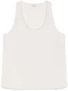 Peserico Bead-embellished Tank Top In Neutrals