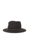 Peserico Beaded-band Fedora Hat In Brown
