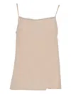 Peserico Narrow Shoulder Strap Halter-neck Style Top In Neutral