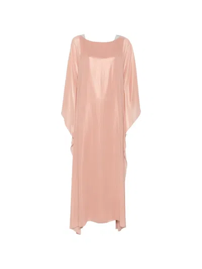 Peserico Beaded-embellishment Midi Dress In Pink