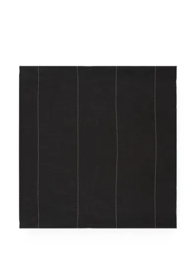 Peserico Bead-embellished Fringed Scarf In Black