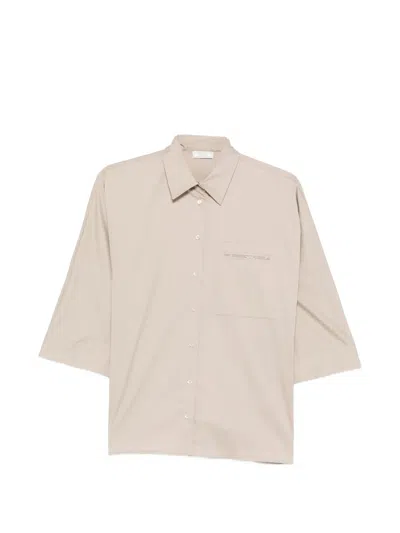 Peserico Bead-embellished Shirt In Neutral