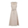 Peserico Sleeveless Maxi Dress With Fitted Bodice