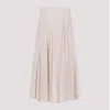 Peserico Cotton Midi Skirt In Beige