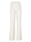 Peserico Beige Cotton Pants In White