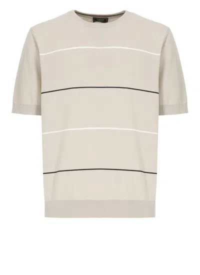 PESERICO BEIGE COTTON POLO SHIRT
