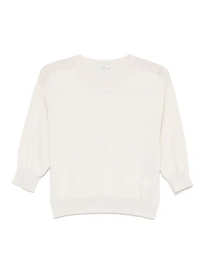 Peserico Beige Cotton Sweater