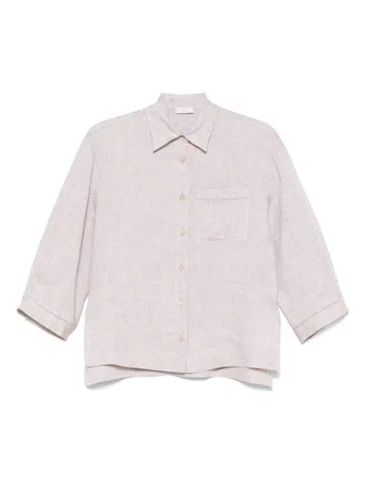 PESERICO BEIGE LINEN SHIRT
