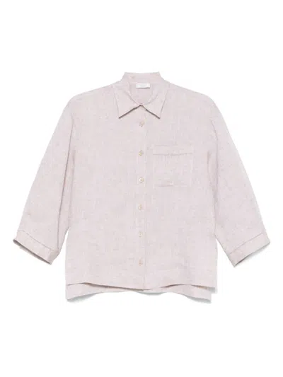 PESERICO BEIGE LINEN SHIRT