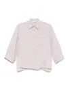 Peserico Beige Linen Shirt In Beige