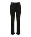 Peserico Fitted Pants With Pockets And Loops In Black