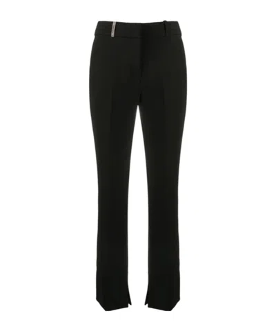 Peserico Fitted Pants With Pockets And Loops In Blue