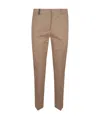 Peserico Tailored Straight Leg Trousers In Brown