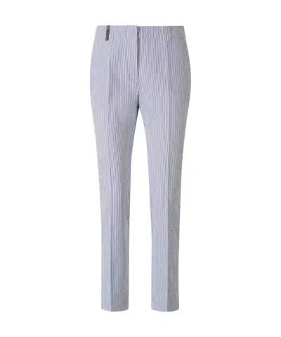Peserico Belt-loop Casual Pants In Gray