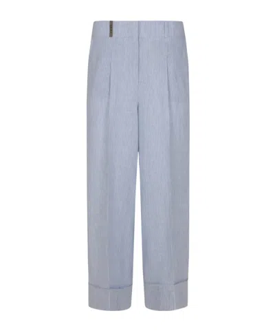 PESERICO PINTUCK-DETAILING  TROUSERS