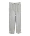 Peserico Belt-loop Casual Pants In Gray