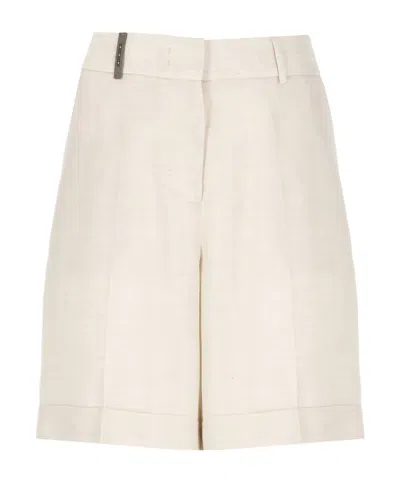 PESERICO PESERICO PLEATED TAILORED SHORTS