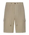 Peserico Belt Loop Shorts In Brown
