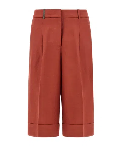 Peserico Belt Loop Shorts In Multi