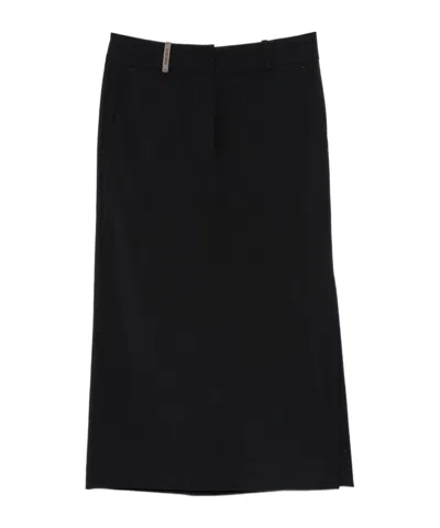 PESERICO BELT-LOOPS MIDI SKIRT