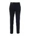 Peserico Fitted Pants With Pockets And Loops In Black