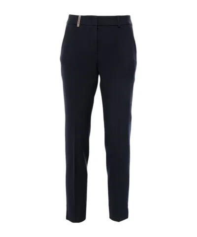 PESERICO PRESSED-CREASE TROUSERS